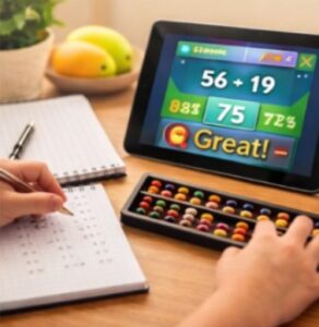 Blended Learning with Abacus and Math Games