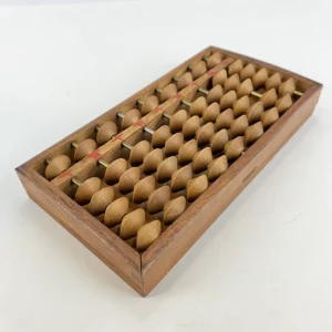 Traditional wooden abacus used for mental maths training and calculation practice.