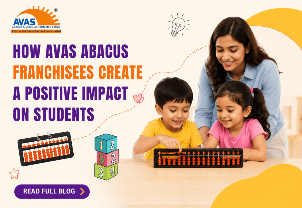 AVAS abacus franchisee teaching children abacus skills in a classroom