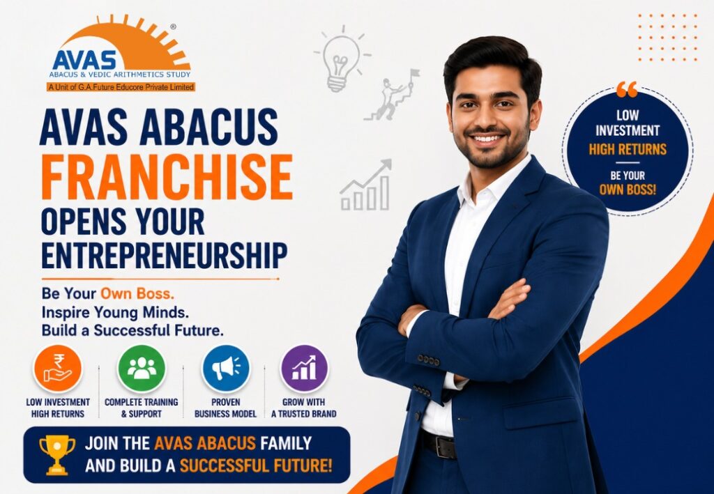 Entrepreneur starting AVAS abacus franchise business in education sector