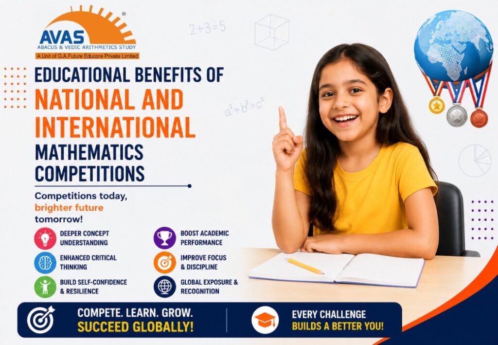 Students participating in national international mathematics competition event