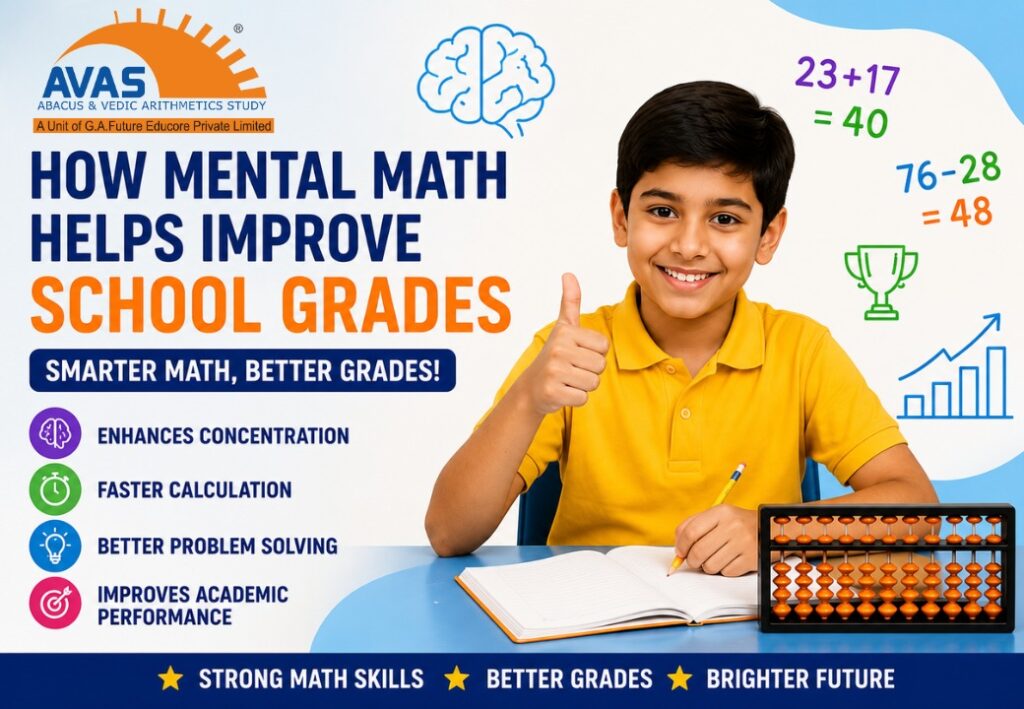 Student using mental math skills to improve school exam performance