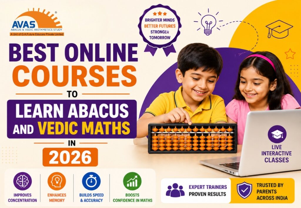 School student attending a live online maths class while completing workbook practice at home.