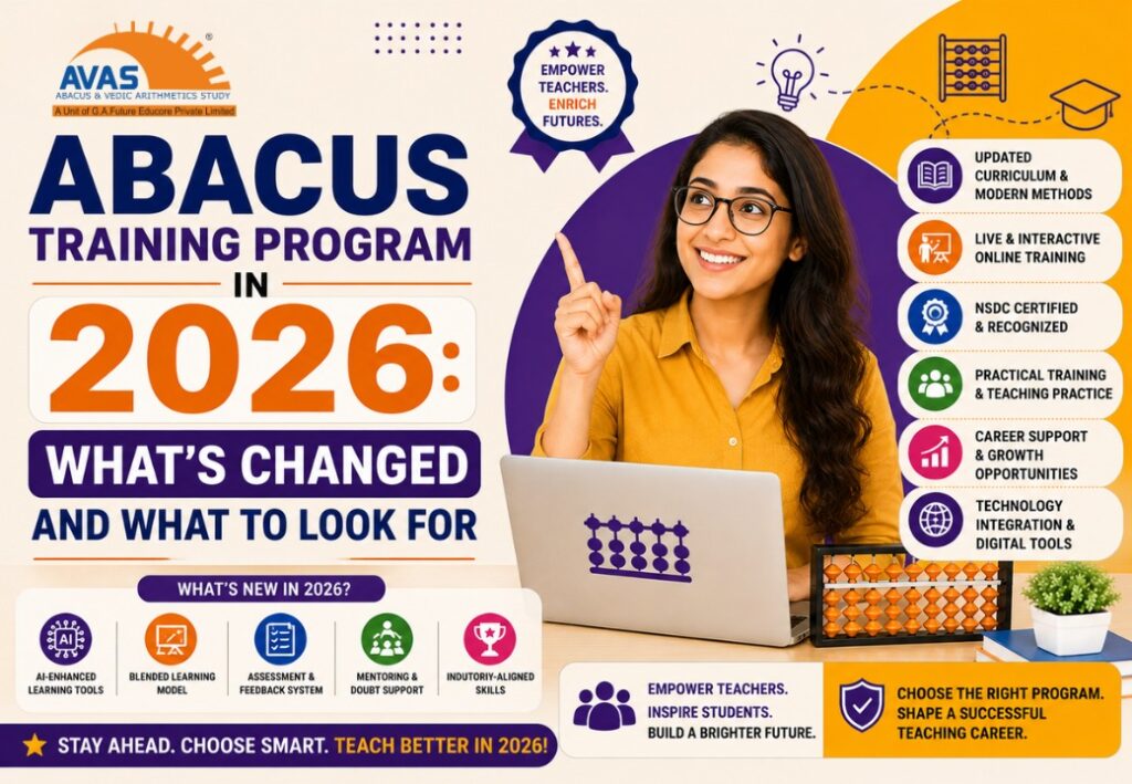 Abacus training program in 2026 with modern teaching methods and teacher training