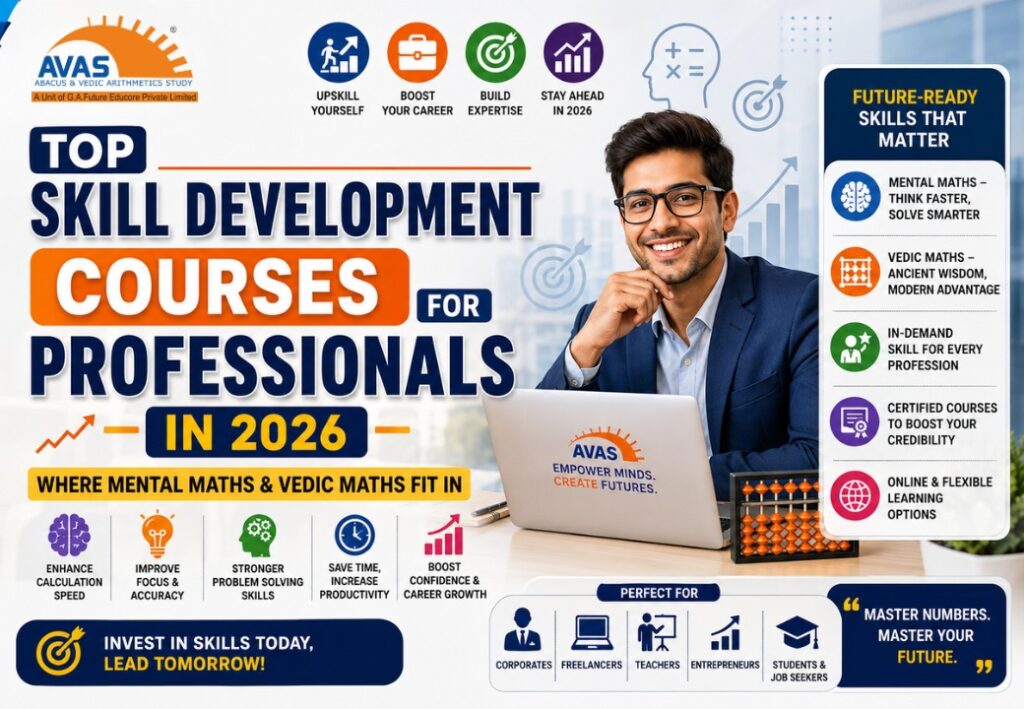 Skill development courses for professionals featuring mental math and Vedic Maths